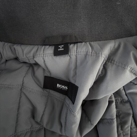 Hugo Boss Men's Dark Green Centin Cotton Quilted Parka, Sizes 40, 38 - Picture 12 of 16